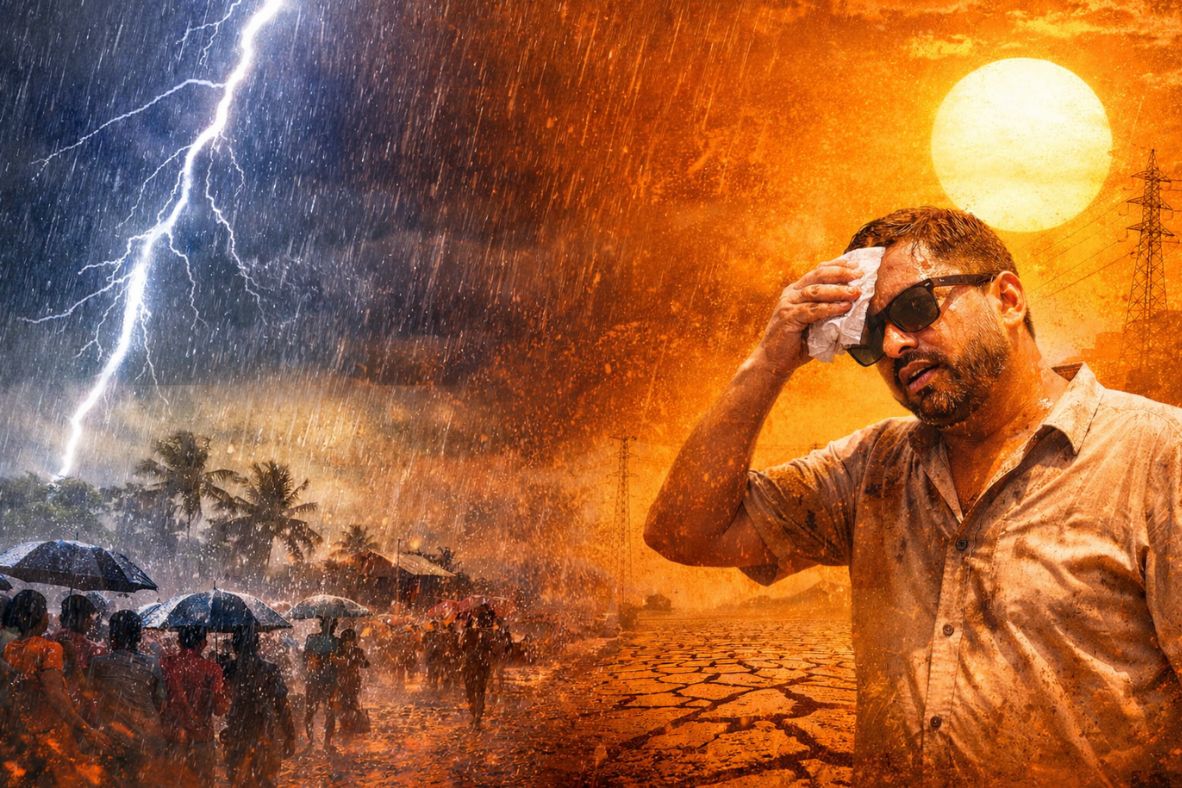 Andhra Pradesh weather alert rain thunder heatwave warning