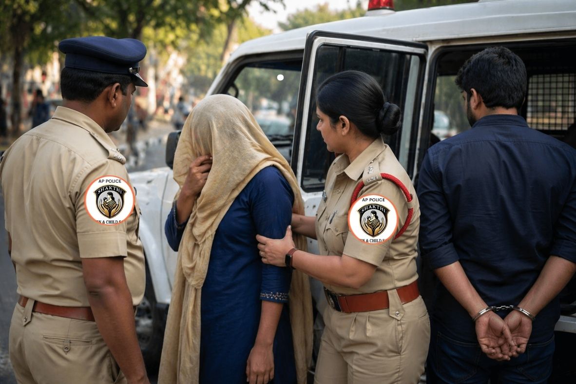 Shakti app alert police rescue Vijayawada woman (image credit:AI)